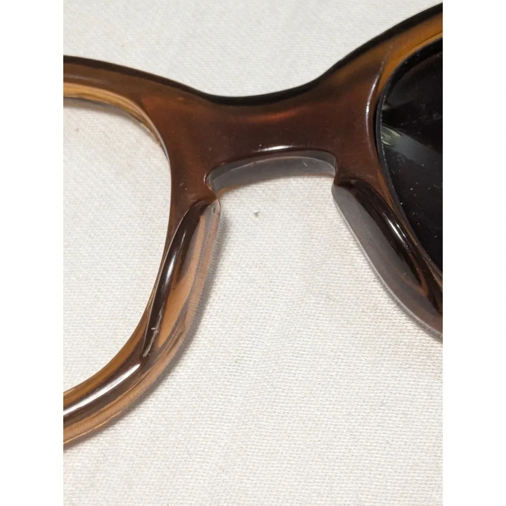 Vintage ROMCO 4 1/2- 5 1/2 Sunglasses Brown Square Frames‎ size 48[]18 140